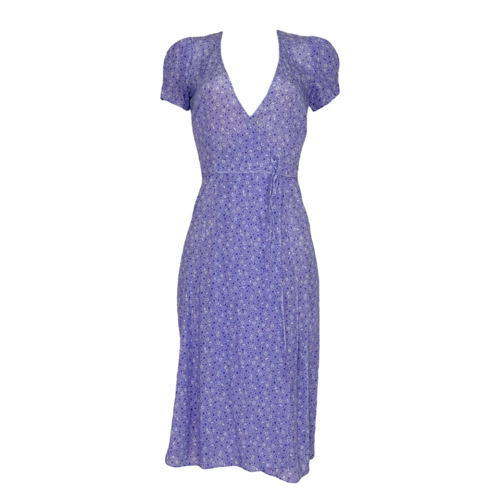 RÉALISATION PAR Teale Wrap Silk Midi
Dress, Small